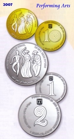 Performing Arts in Israel Coin Set