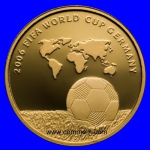 Soccer Gold Proof Coin