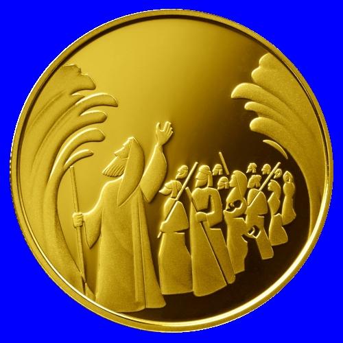 Moses Gold Proof Coin 2008