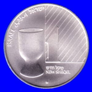 Kiddush Cup Silver Coin